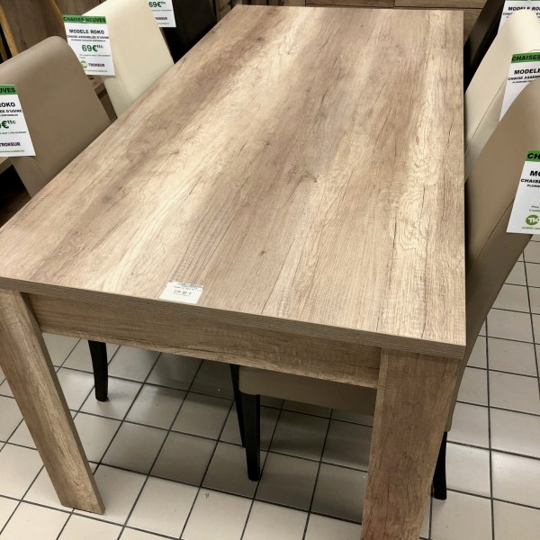 Table de séjour FERRARA 180cm ou 160 cm 299€ TTC/pièce emporté (Disponible en modèle à rallonge 349€ TTC)