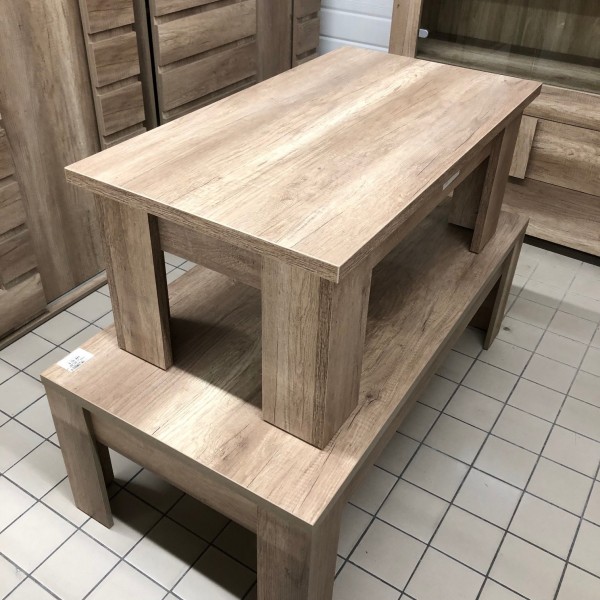 Table basse FERRARA 199€ TTC/pièce emporté (disponible en 110cm et en 135cm)